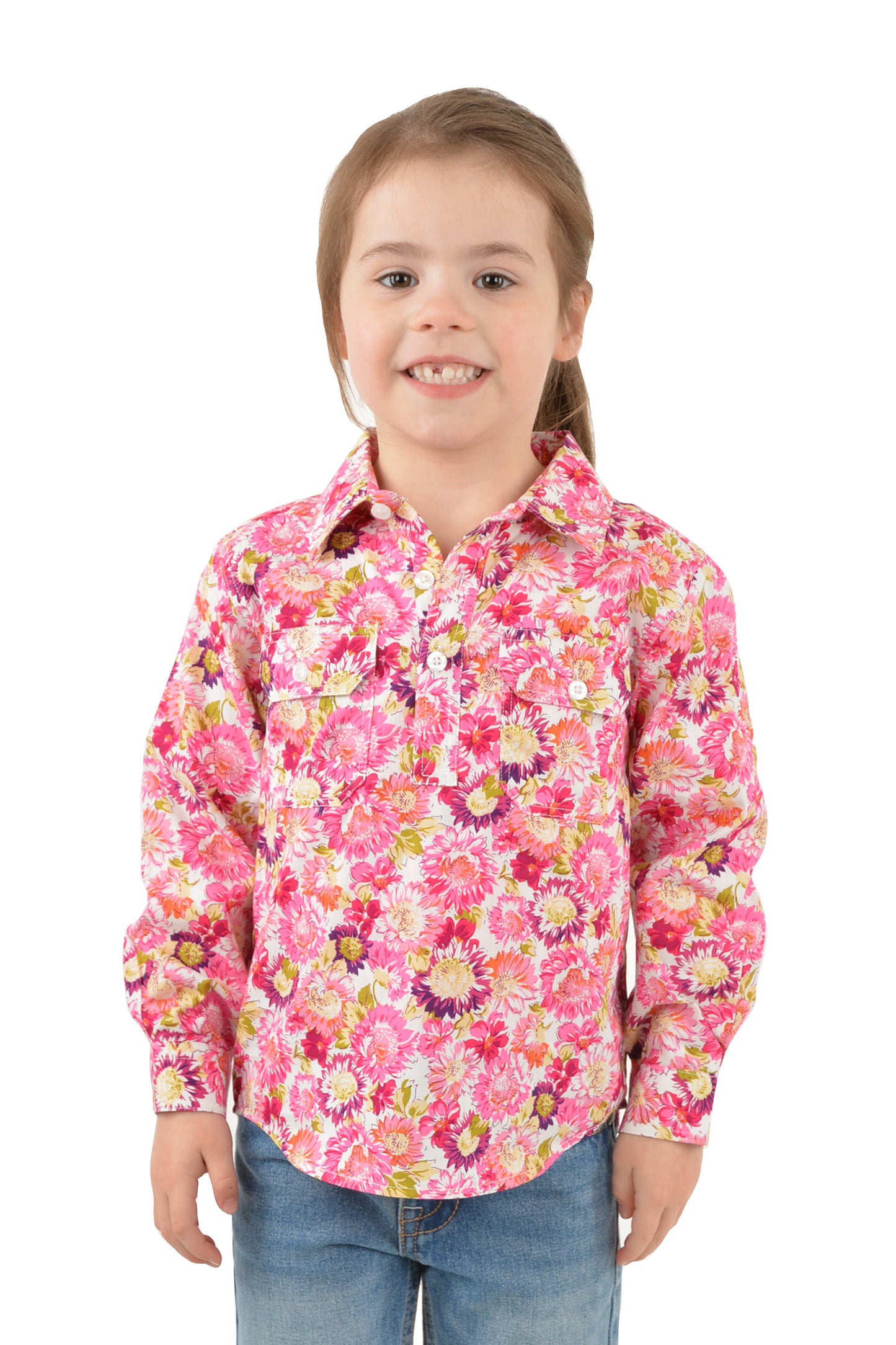 H3W7101169 Kids Belle 1/2 Placket Shirt