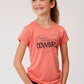 3-09-513-2072OR Roper Girls Five Star Collection Cowgirls Tee Orange