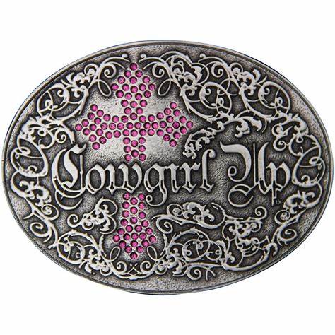 A202RTS Montana Silversmith Cowgirl Up Buckle