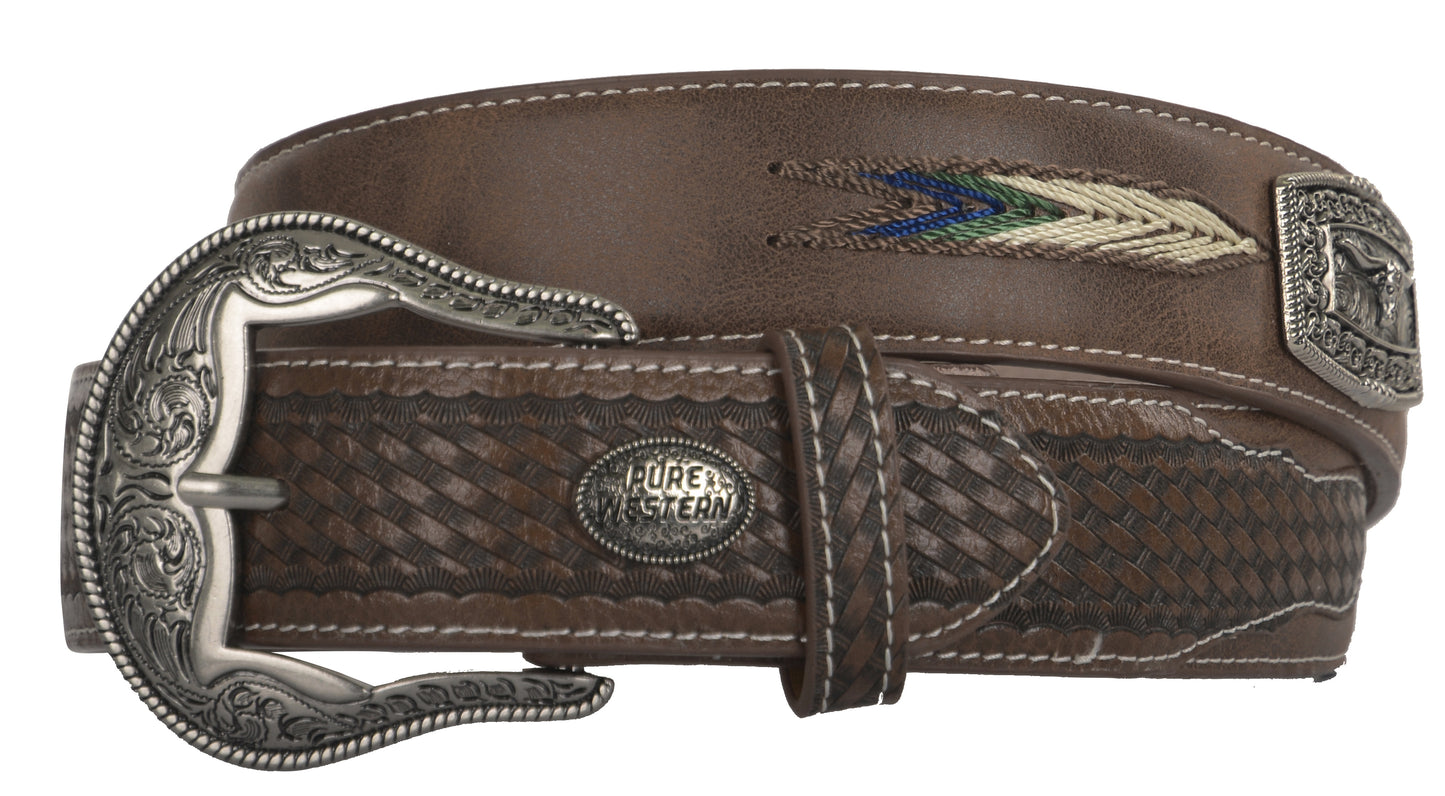 P0S1927BLT Pure Western Mens Karl Belt