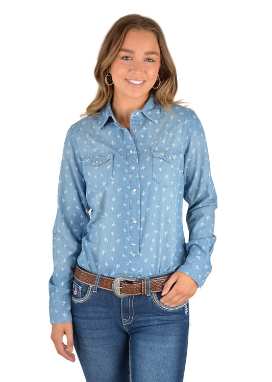 P2S2127627 Adriana Wmns Western L/S Shirt