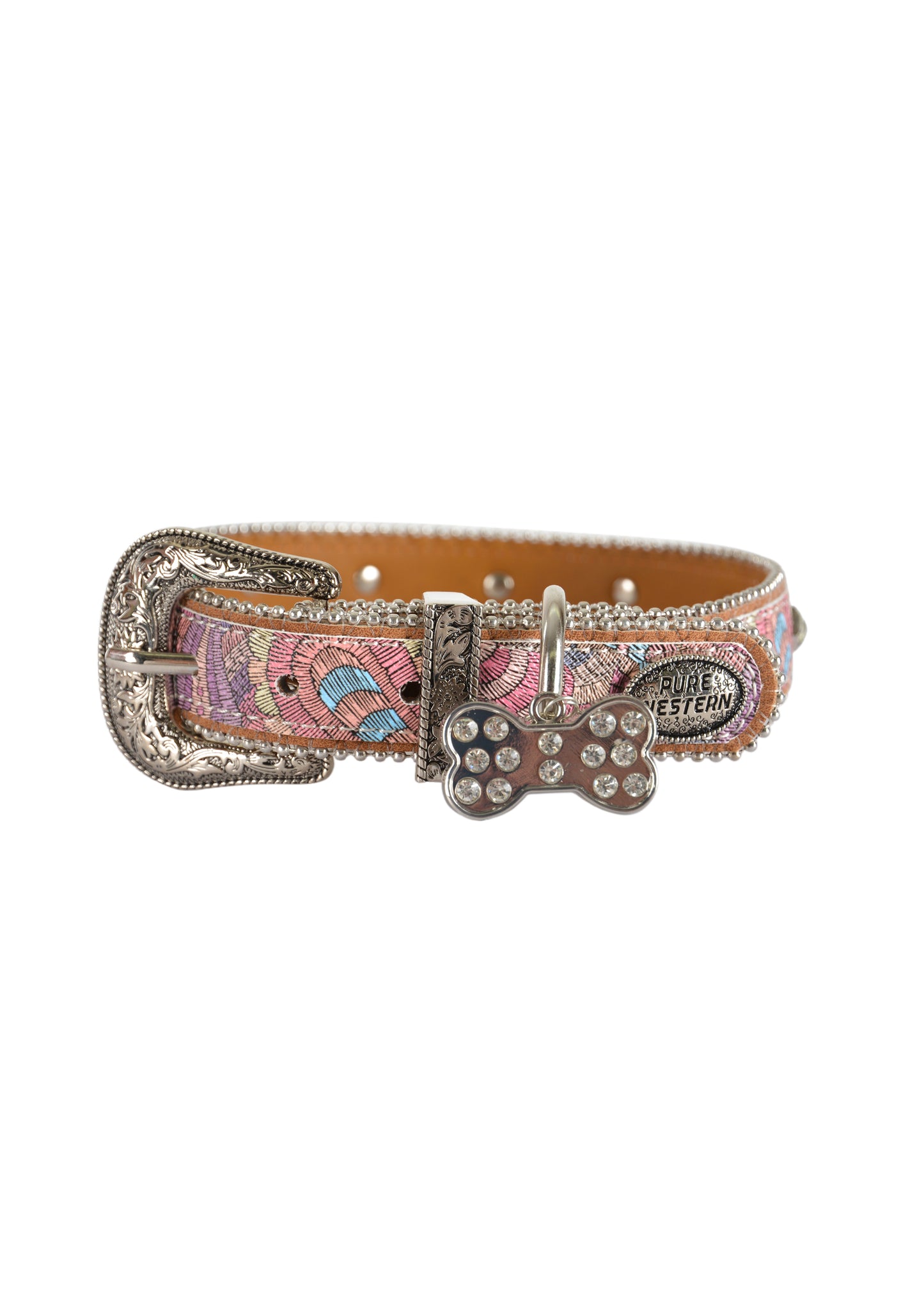 P2S2968BND Pure Western Payton Dog Collar Pink