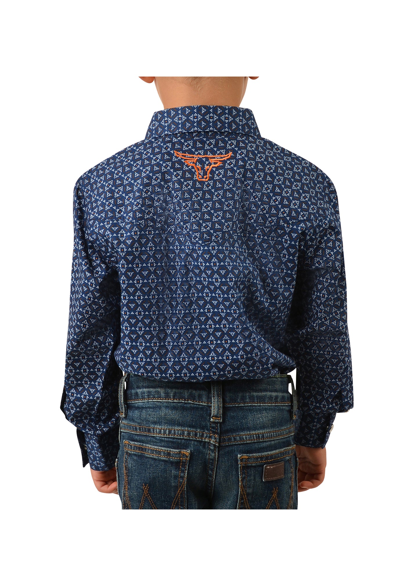 P2S31000585 Boys Kane Western L/S Shirt