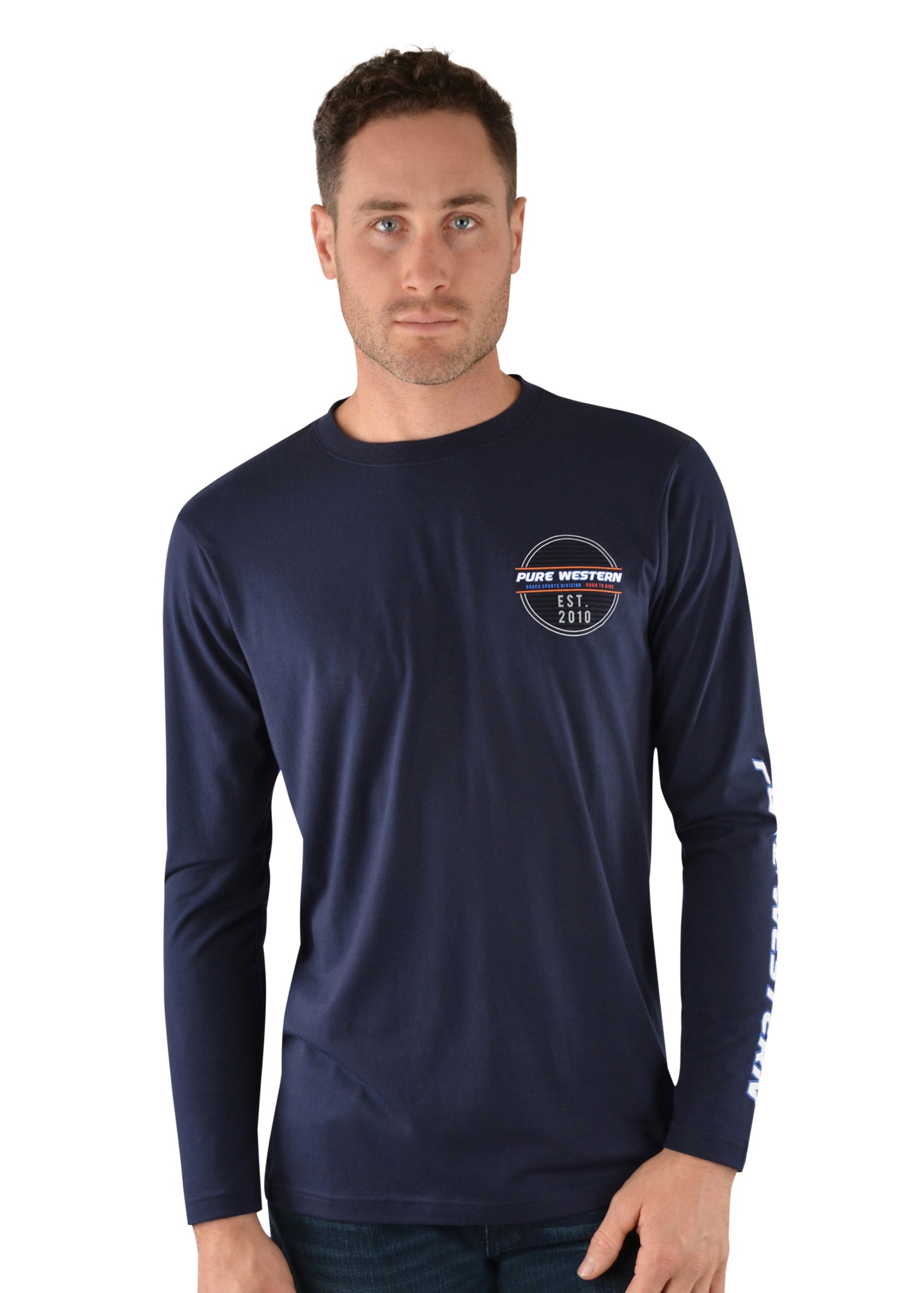 P2W1562524 Pure Western Men's Ryde LS Tee