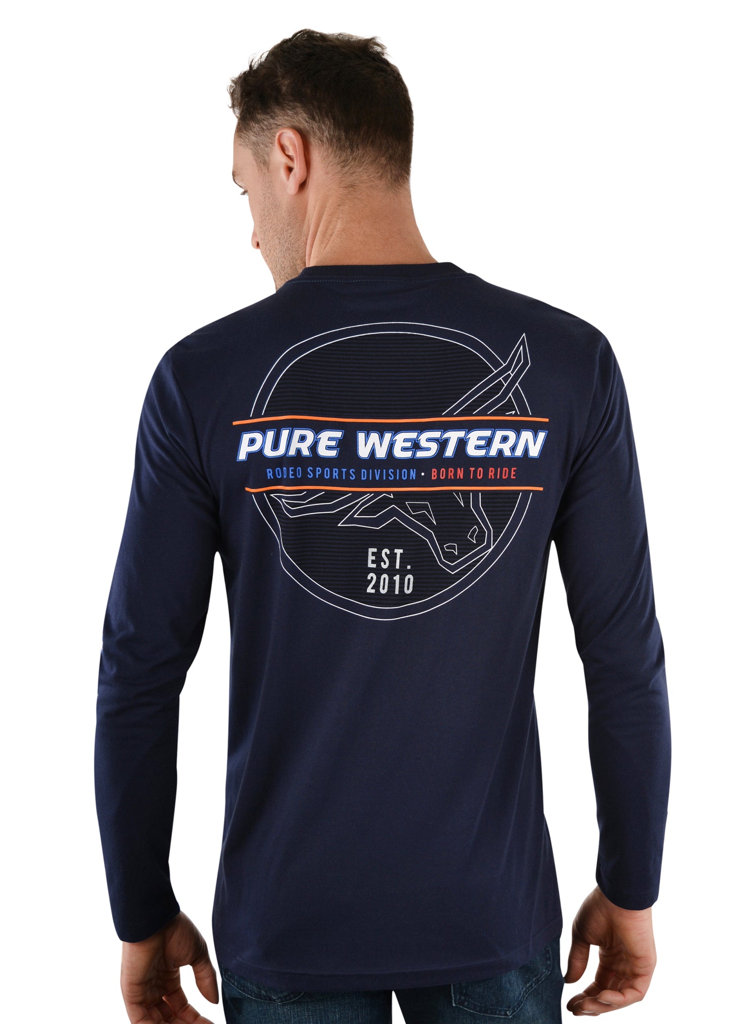 P2W1562524 Pure Western Men's Ryde LS Tee