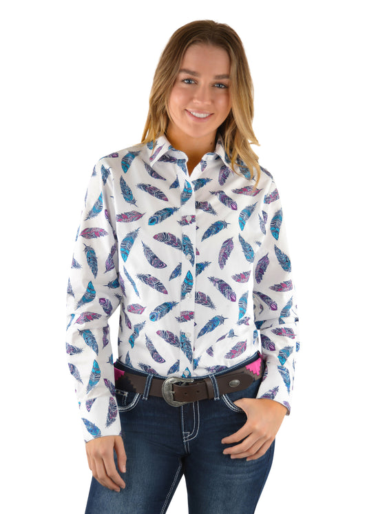 P2W2126554 Pure Western Women's Nora LS Print Shirt