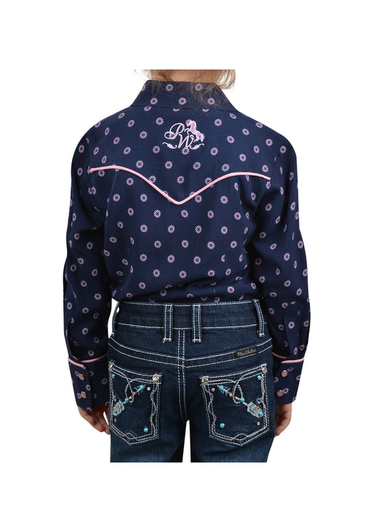 P2W5138553 Pure Western Girls Lorrinda LS Shirt