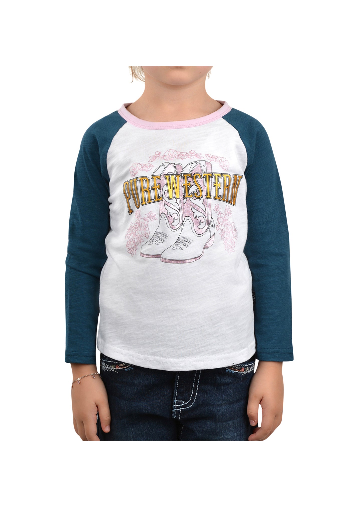 P2W5526564 Pure Western Girls Jackie LS Tee