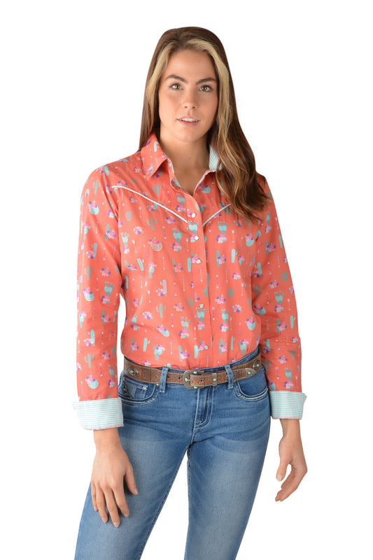 P3W2137709 Pure Western Women's Priscillia LS Shirt