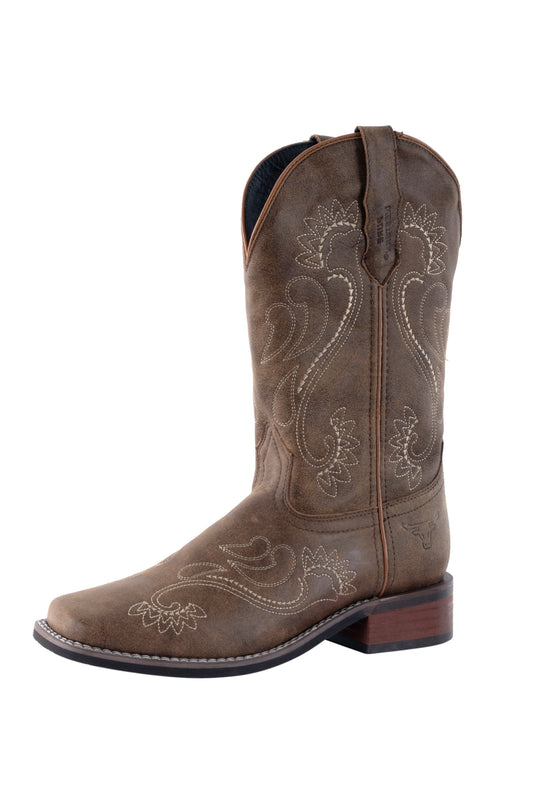 P3W2842 Pure Western Wmns Georgia Tan Boots