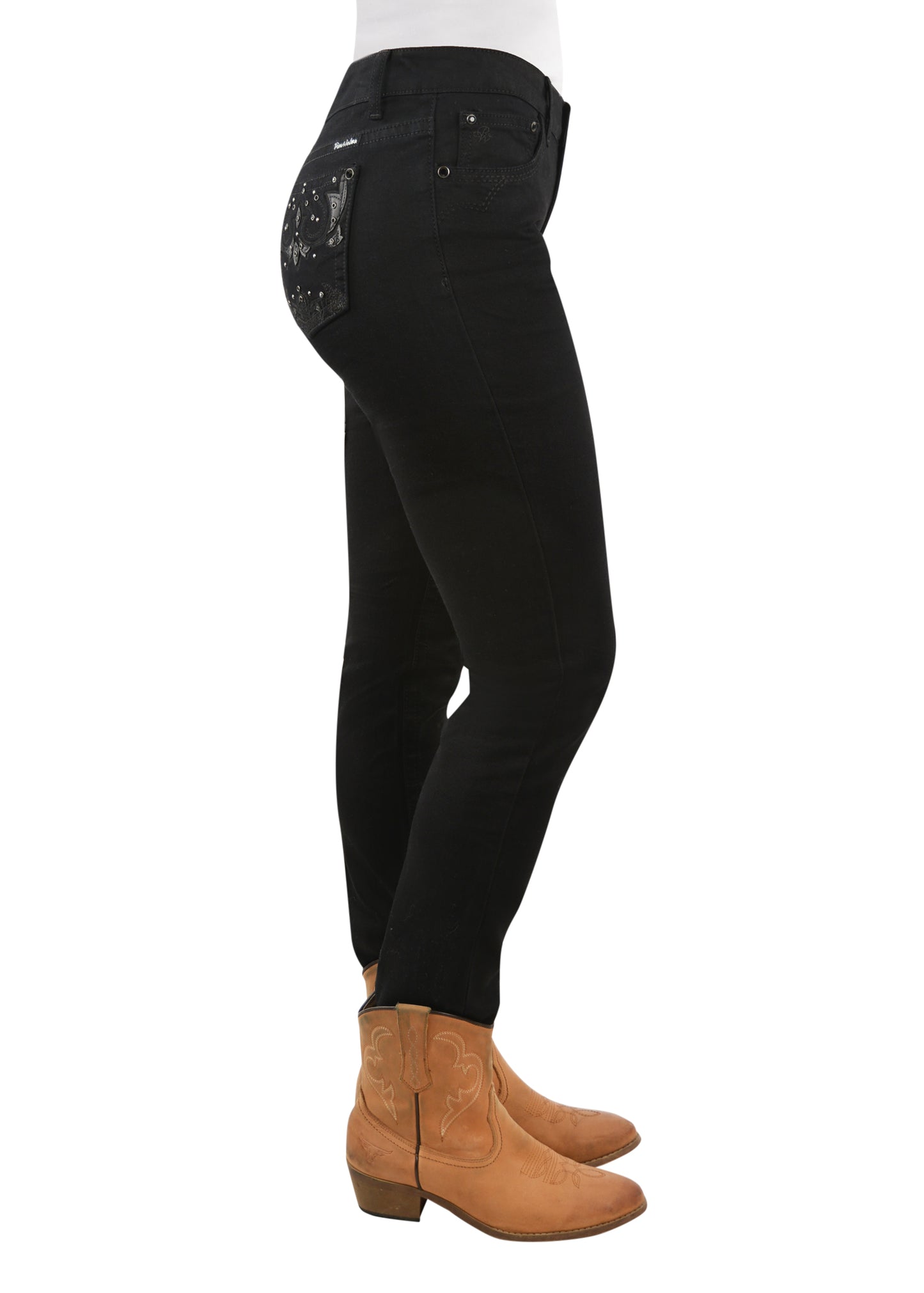 PCP2201577 Pure Western Women's Joan Skinny Black