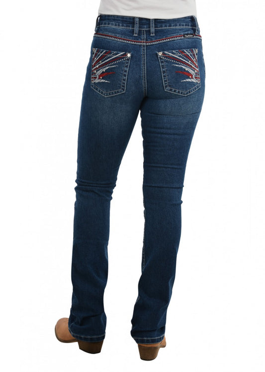 PCP2208424 Pure Western Women's Steph Boot Cut jean 34' Leg