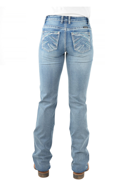 PCP2210729 Pure Western Women's Crisscross Relax rider Jean 36'