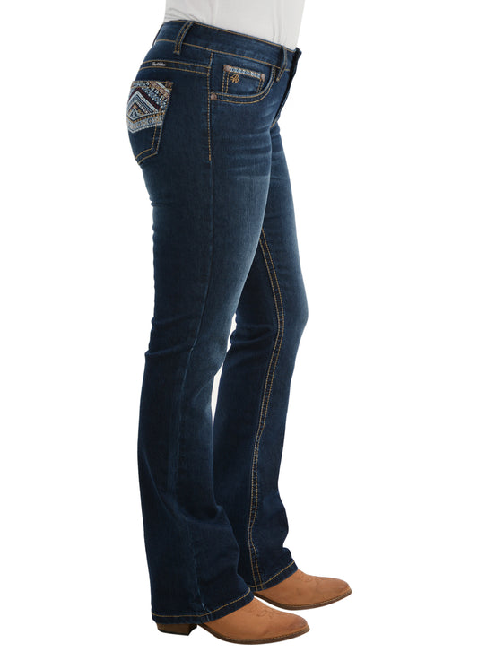 PCP2211423 Pure Western Women's Martina Boot Cut Jean 32' Leg