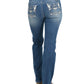 PCP2212574 Pure Western Women's Maryanna Straight Leg jean 34'
