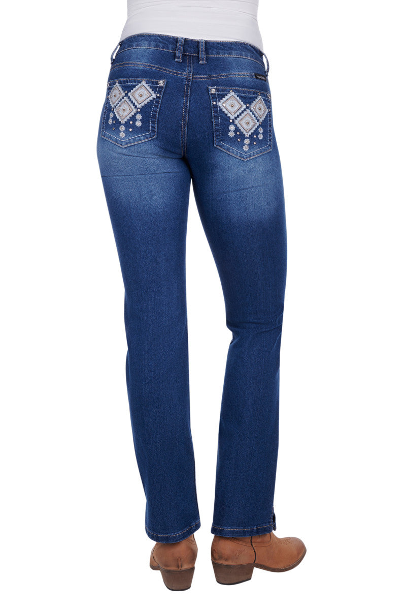 PCP2212727 Pure Western Women's Snowie Straight Leg Jean