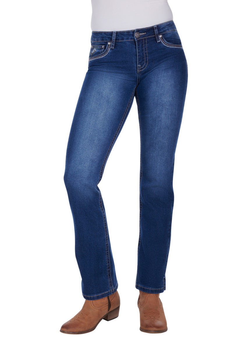 PCP2212727 Pure Western Women's Snowie Straight Leg Jean