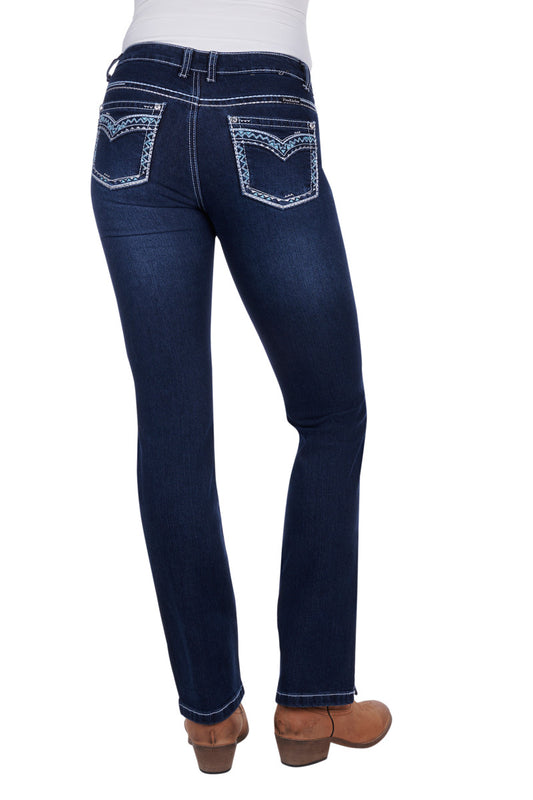 PCP2212730 Pure Western Women's Geraldine Straight Leg jean 32'