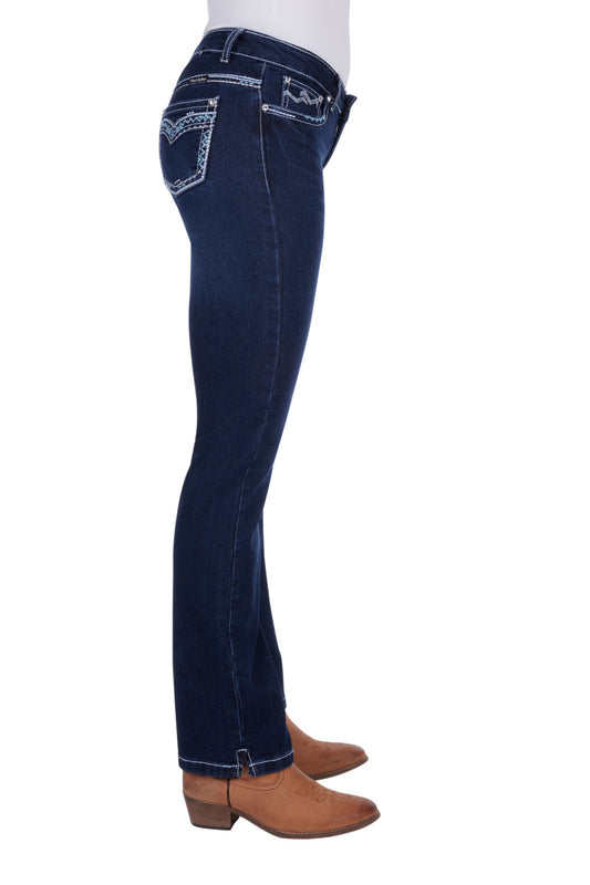 PCP2212730 Pure Western Women's Geraldine Straight Leg jean 32'