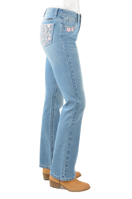 PCP2213725 Pure Western Women's Flora hi rise Boot cut jean 32'