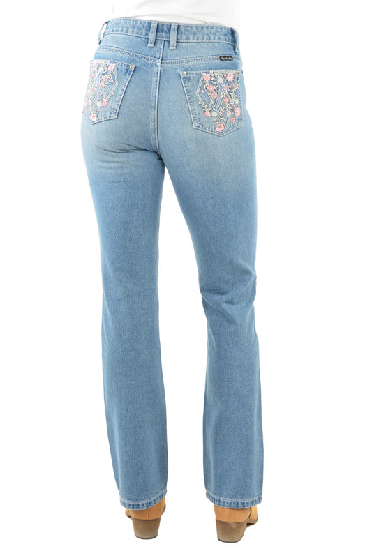 PCP2213725 Pure Western Women's Flora hi rise Boot cut jean 32'