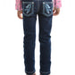 PCP5200280 Pure Western Girls Bonnie Slim Leg Jean
