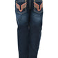 PCP5211726 Pure Western Girls Aztec boot cut jean