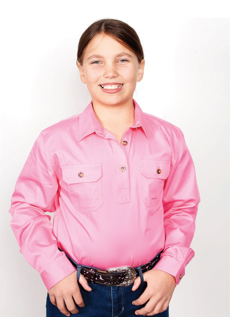 60606ROS Just Country Kenzie Work Shirt Rose