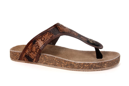 09-021-0607-2664 Roper Women's Miranda Thong Brown