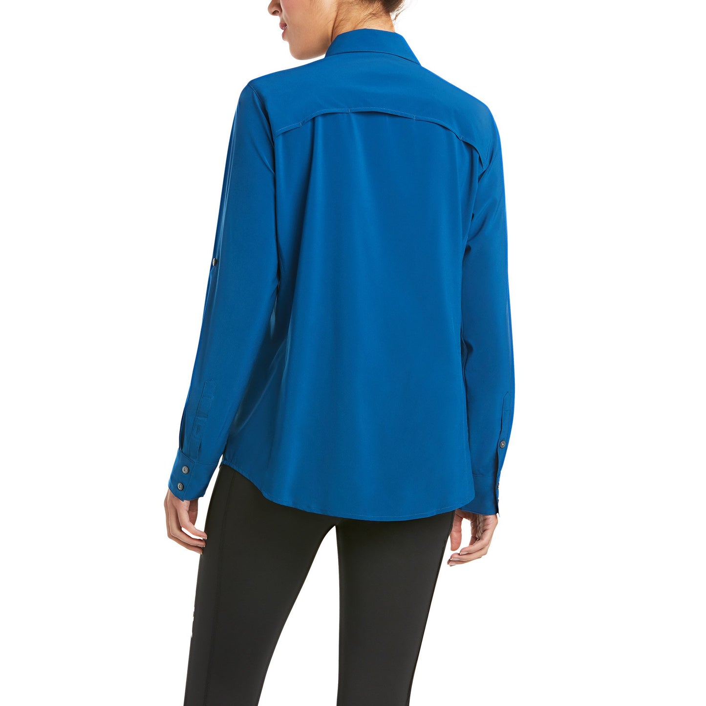 10035462  Ariat Women's Ventek II LS Shirt Blue Opal