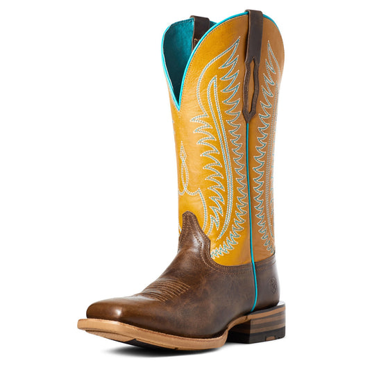 10035779 Ariat Women's Belmont Tumbled Brown/Mustard