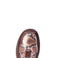 10035829 Ariat Womens Cruiser Coffee Bean Suede/Chocolate Snake Print
