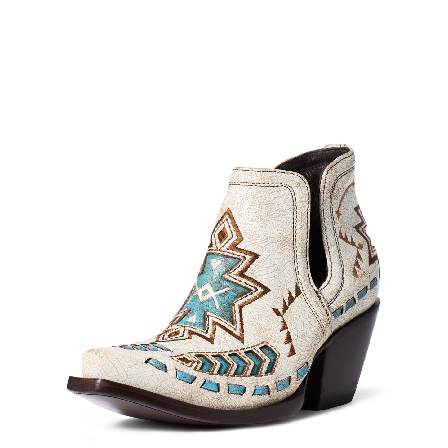 10035972 Ariat Women's Dixon Aztec Crackled White
