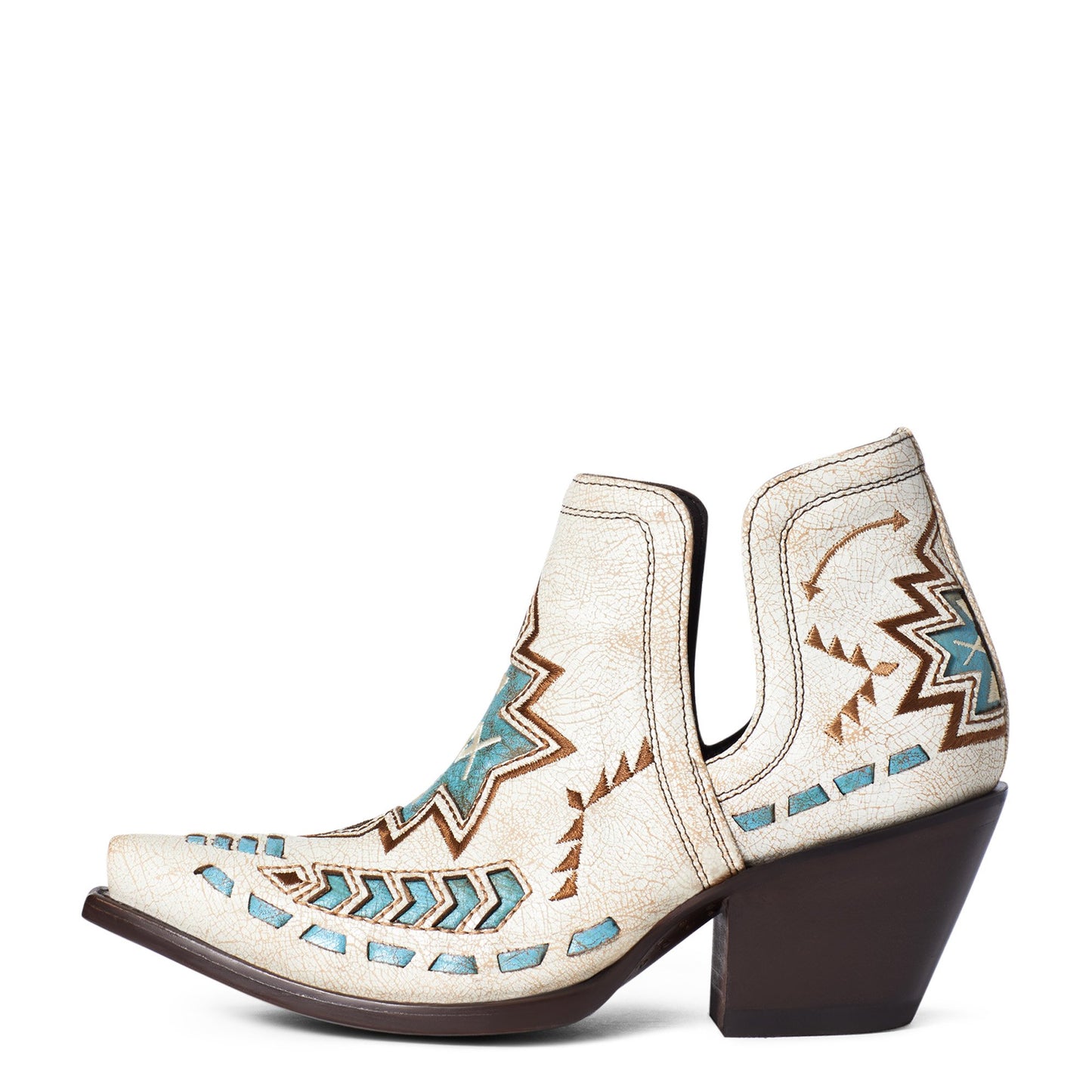10035972 Ariat Women's Dixon Aztec Crackled White