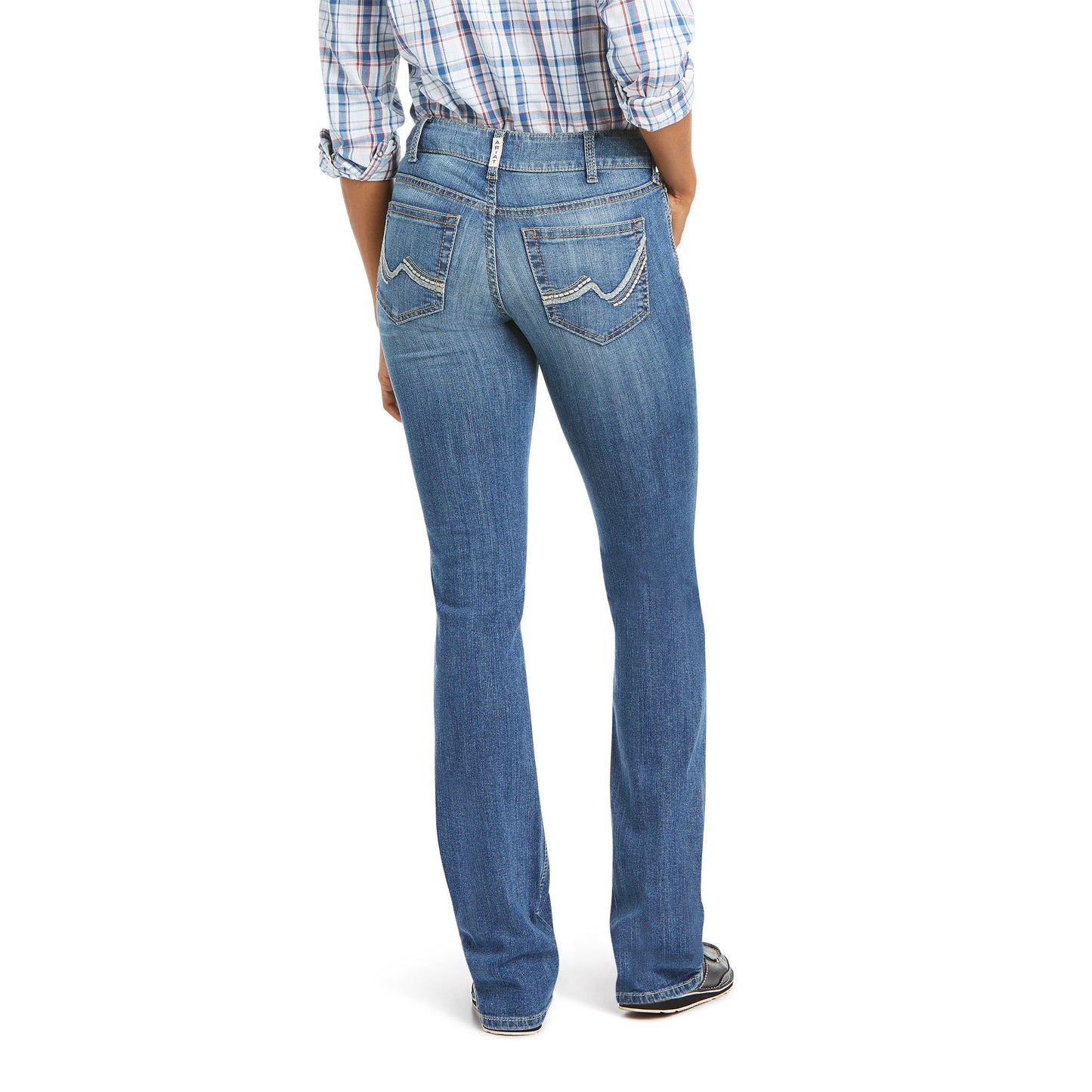 10036089 Ariat Women's Mid Rise Arrow Fit Elissa Straight Leg Extra Long leg