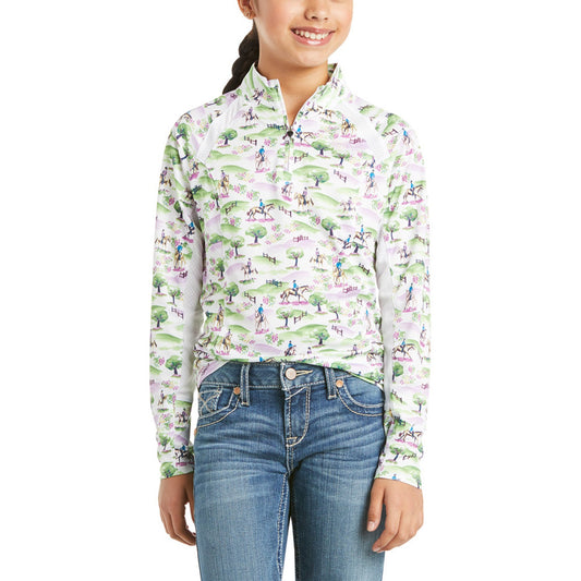 10034995 Ariat Youth Sunstopper Cross Country Print