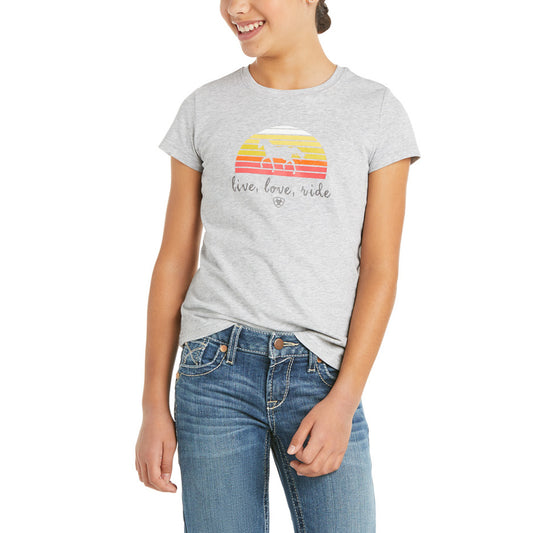 10035265 Ariat Youth Live Love Ride Tee