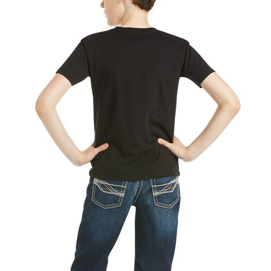 10035635 Ariat Boys Traditional SS Tee Black