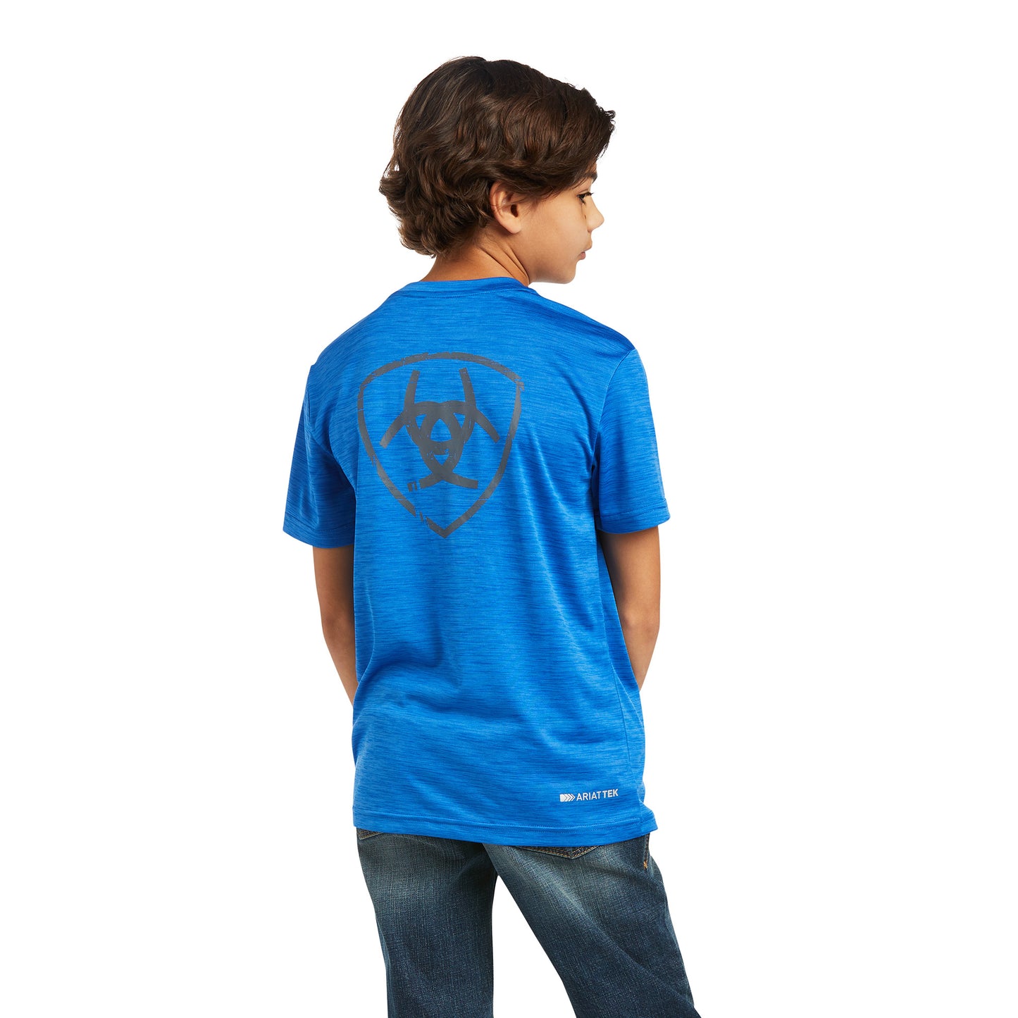 10039587 Ariat Boys Charger Shield Tee