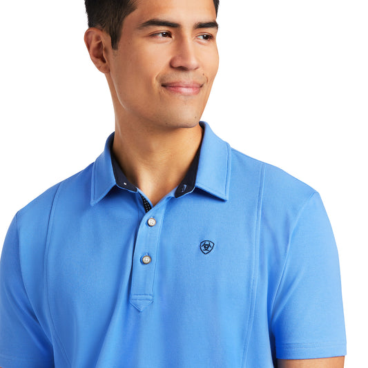 10039497 Ariat Men's Medal SS Polo