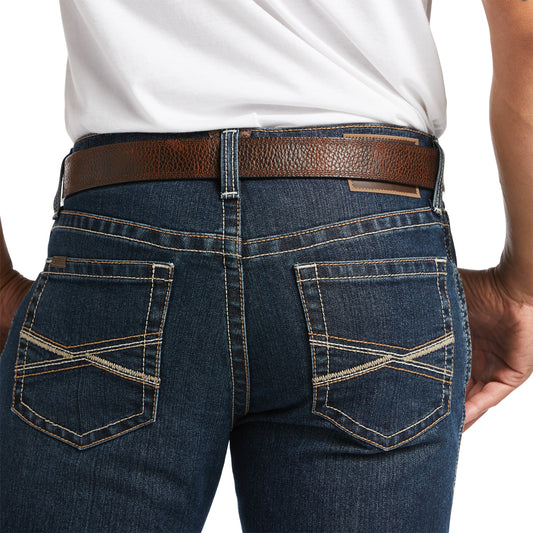 10039632 Ariat Mns M2 Traditional Relaxed Stackable Boot Cut Stretch Gage Bisman