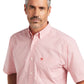 10039750 Ariat Mens Poppies Pink S/S Shirt