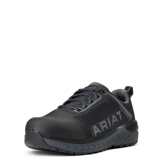 10040283 Ariat Mns Outpace Composite Toe Black Sneaker