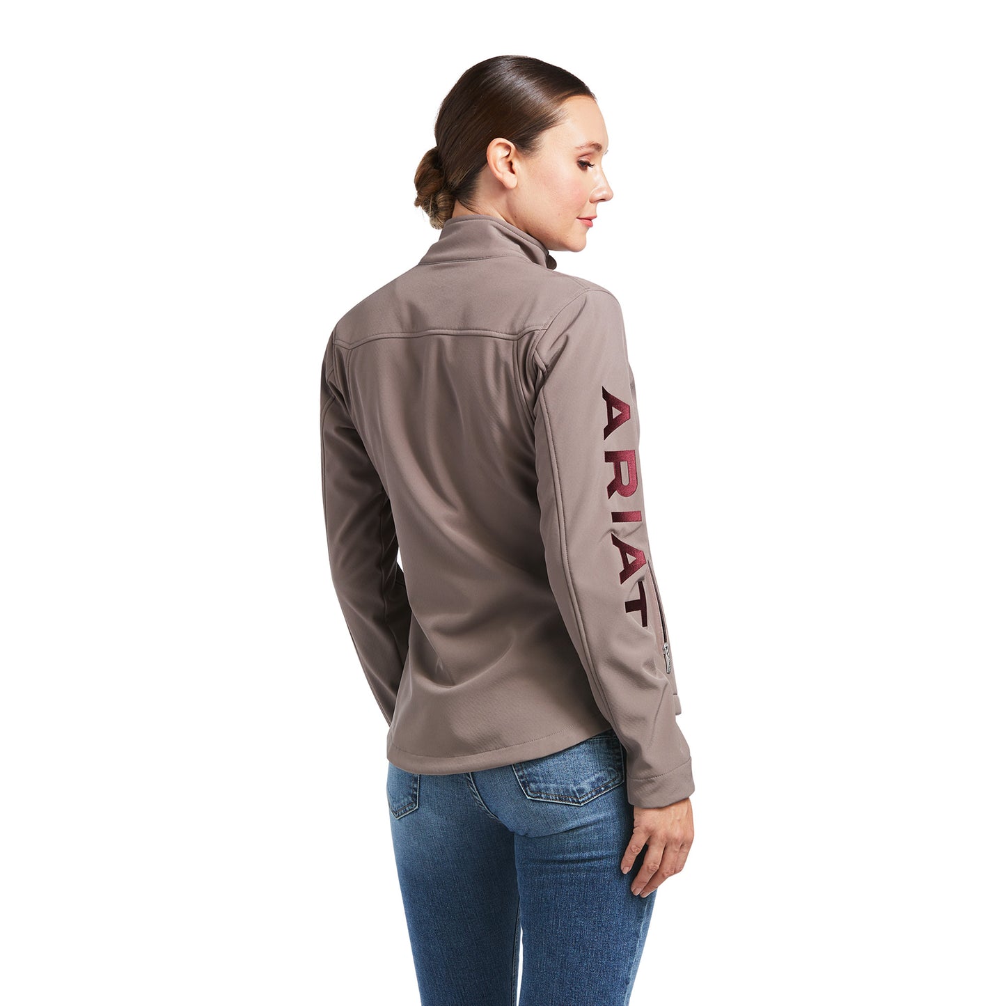 10039366 Ariat Wms Team Softshell Jacket Iron