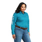 10039455 Ariat Wms Kirby Stretch Shirt Ariel Geo Print