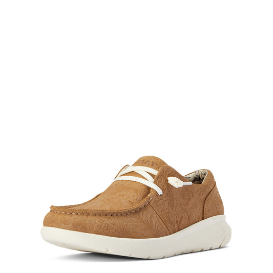 10040243 Ariat Women's Hilo Tan Floral Emboss