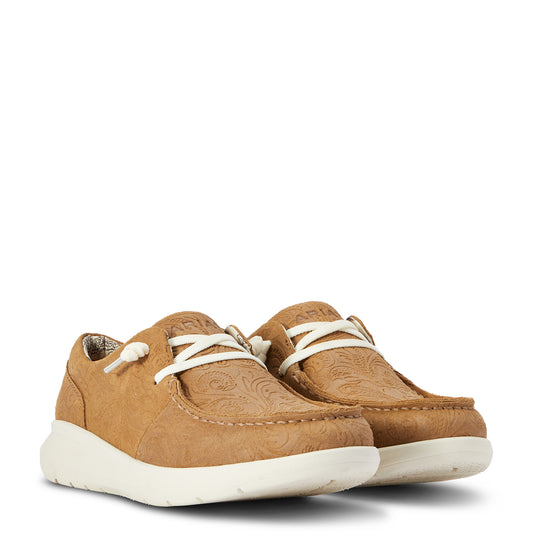 10040243 Ariat Women's Hilo Tan Floral Emboss