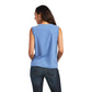 10040514 Ariat Wms Mama Sleeveless Tee Reykjavik Blue