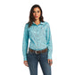 10040582 Ariat Wms Kirby Stretch LS Bucking Bronc Print