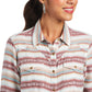 10040626 Ariat Wms Rosewood LS Snap Shirt